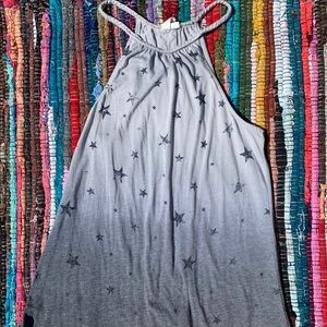 Open back ombré star tank